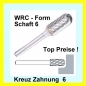Preview: Hartmetall Frässtift WRC Zahnung 6 Schaft-6 Zylindrisch/Kugelkopf DIN8032 TOP PREISE