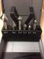Preview: Bit 1/4" - Kegelsenkersatz DIN335 C 90Grad 6,3-20,5 mm HSS -G Rose BOX 6 tlg. Bitschaft