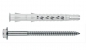 Preview: Univsersal Rahmendübel Kst. mit Schraube Poroton Gittersteine Hohlsteine 8 mm x 80 - 120 mm