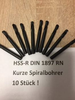 Spiralbohrer-Satz HSS-R 2-10  x 0,1mm Steigend 81 Bohrer  kurze Form 1897RN  im KST Aufsteller