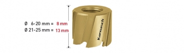 Karnasch HSS M2 Schweißpunktbohrer Fräser 6-25mm Guss bis Edelstahl Wechselköpfe