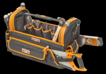 Preview: Bahco Werkzeugtasche 4750FB1-19A  470mm offen Werkzeugkoffer Umhängetasche Tasche Elektriker