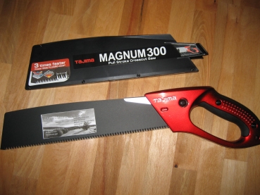 Tajima Japan Aluminist Handsäge Magnum 300 MG300 Zimmereisäge + 1 x Blatt schwarz extra !!