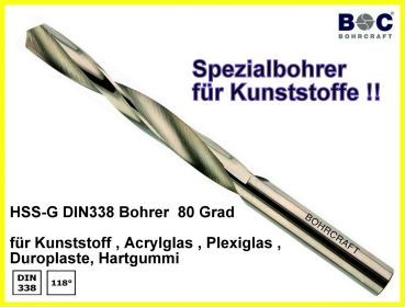 5 Stück HSS Bohrer Din 338G geschliffen 5,0 mm 5er Pack Metallbohrer Spiralbohre 