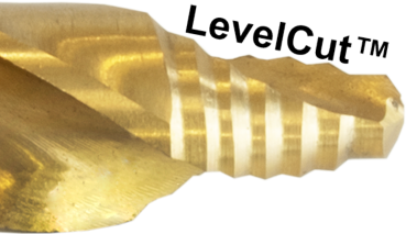 TIN Bohrersatz Stufenspitze LevelCut  Step-Tech Satz 19 tlg 1-10mm Kassette Neuheit 338N