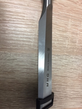 Profi Kurzbeitel Stechbeitel -Tiefloch, Seitenfase bis Spiegelseite, Rundheft Esche geölt, 6-40mm