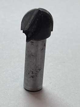 Preview: Hohlkehlfräser HM TCT Hartmetall Ø 12,7mm- Radius 6,4mm -Höhe 9mm  8mm Schaft für Oberfräser