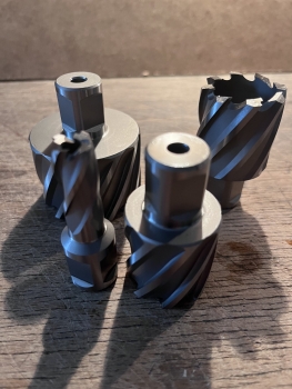 HM Hartmetall Kernbohrer Nitto + Weldon Schaft  19mm/3/4", größe  33 x 55 mm   schnitttiefe =55mm