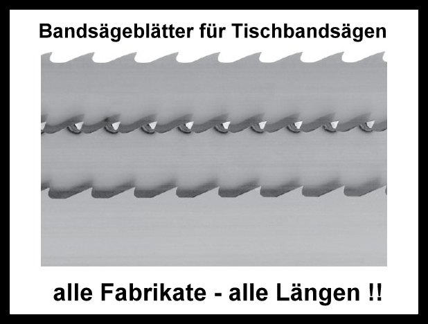 Holz Sägeband 2360 x 6 x 0,65 mm 6 ZpZ Holzbandsägeblatt Scheppach Basato 3 