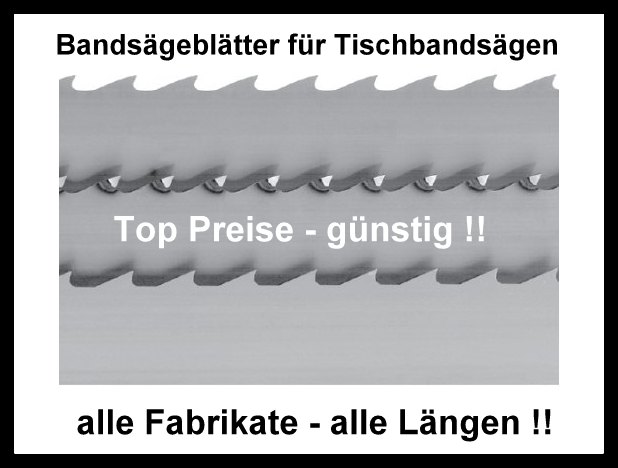 2 x Sägebänder Sägeband Bandsägeblatt 1490 x 8 x 0,65 mm 6 ZpZ Holz Basato 