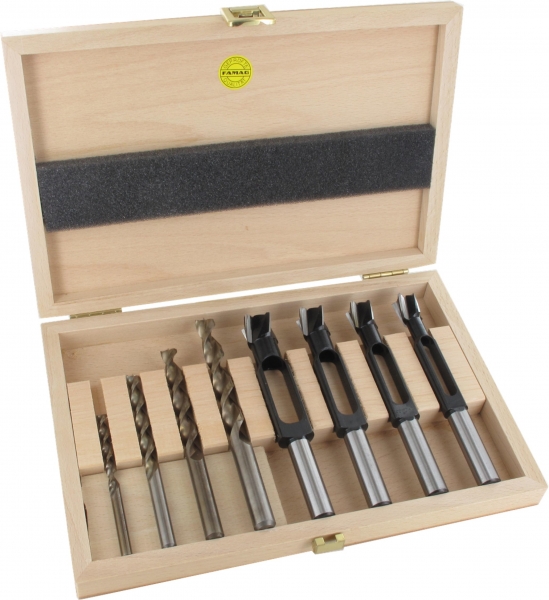 Famag  Scheibenschneider+ Bormaxx  Bohrer 6,8,10,12 mm  8Tlg. Plättchenbohrer 1629.308