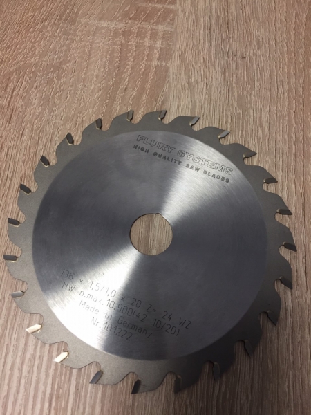 Set HM Sägeblatt Akku,  Handkreissägen, je 136x1,5x20 mm Z=48 TF u. 24 W  Makita DSS501Z