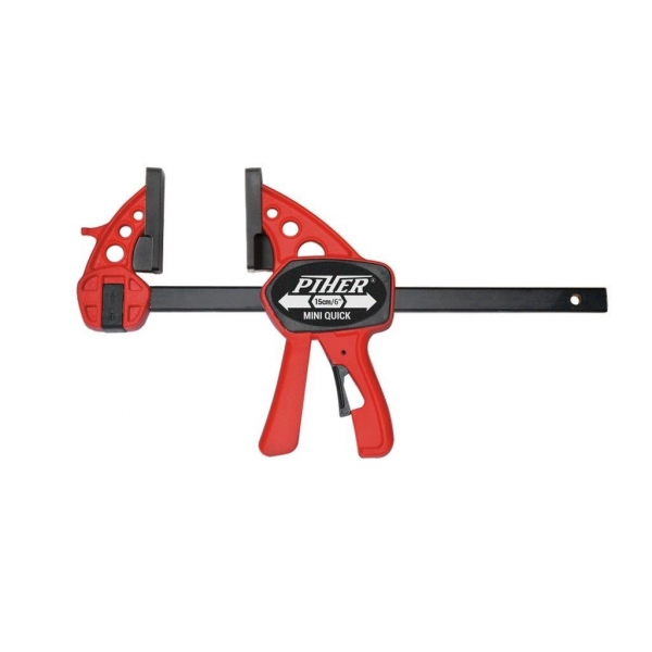 Piher Mini Quick Einhandzwinge Spannen und Drücken umkehrbar 150mm Spannweite