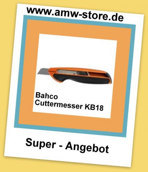 Bahco Cuttermesser KB-01 Klingen Universalmesser Cutter 18mm