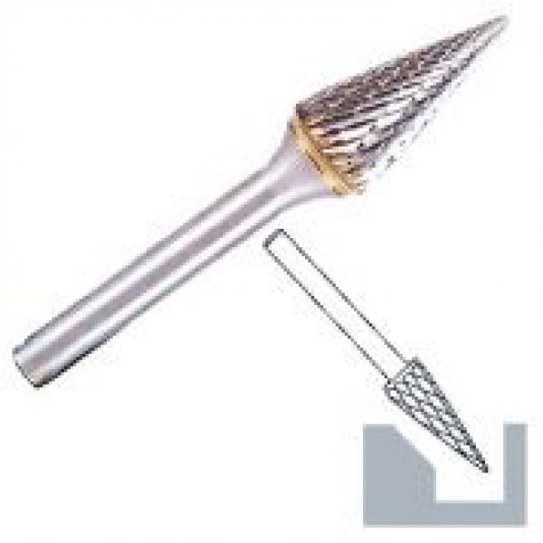 Hartmetall Frässtift SKM Zahnung 6 Schaft-6 Spitzkegelförmig DIN8032 TOP PREISE