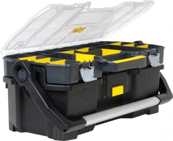 Stanley Werkzeugkoffer Werkzeugtrage mit Organizer 1-97-514 - 24"Koffer Trage Kiste Box Preishit