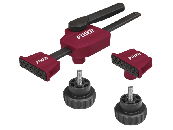 1 x Satz Verleimzwingen set Einhandzwinge MFT Tisch 20mm Bohrung / Spannung von Oben!