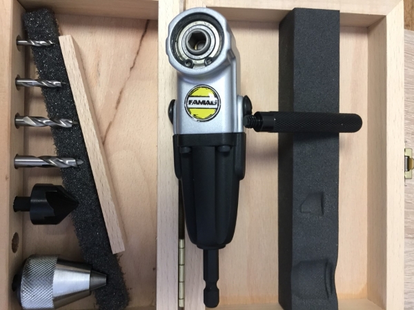 Famag Pro 90fix Winkelbohrer Satz in Kompakt Holz  7 Tlg. kurze Holzbohrer Senker 1598.757