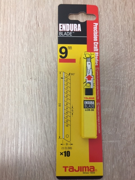 Tajima Cutterklingen 9-18-22 mm, ENDURO BLADE  1 x 10 Stk. Abbrechklingen extra scharf