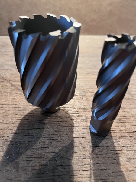 HSS-XE Kernlochbohrer 36 - 50 mm Weldon Metall Schnitttiefe 50mm  12-50 mm  Industrie Qualität