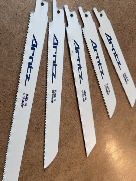 1x  (5-VPE) Säbelsägeblätter BIM Bimetall 150mm 18 TPI Eisen Metalle Stahl -Super Günstig !!