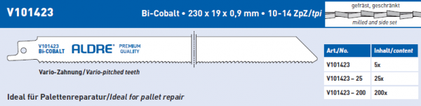 10 x Säbelsägeblatt 228/230 mm Bi-Metall Fenster Demontage Reperatur Paletten ZPZ 10-14 Holz/Nägel/Metall